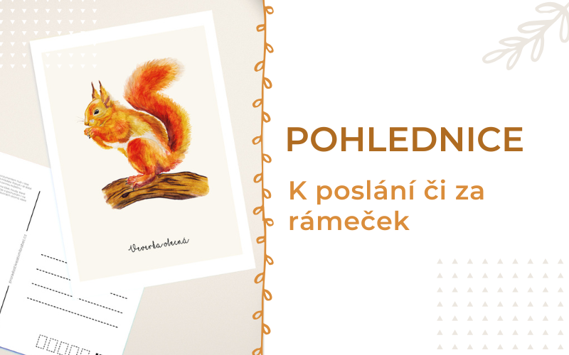 Ručně kreslené pohlednice