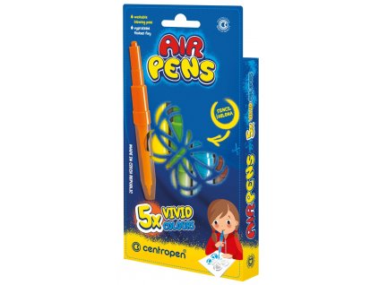 Foukací fixy na papír AIR PENS, syté barvy 5 ks