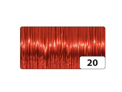 Měděný drát - 0,3 mm x 80 m - ČERVENÁ
