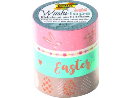 Washi Tape - dekorační lepící páska - 4 ks - VELIKONOCE