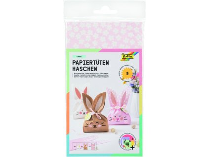 Papírové taštičky set - králíčci - 9 ks