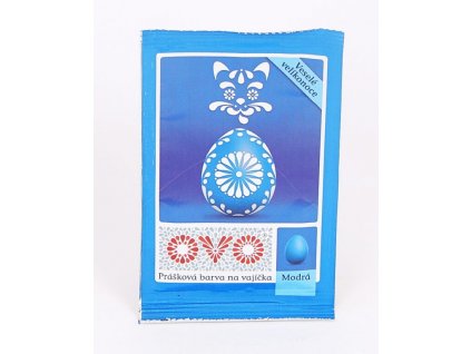 Barva na vejce modrá 5g prášek /14610311/