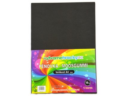 Pěnovka-černá, 10 ks, A4 - cca 2 mm