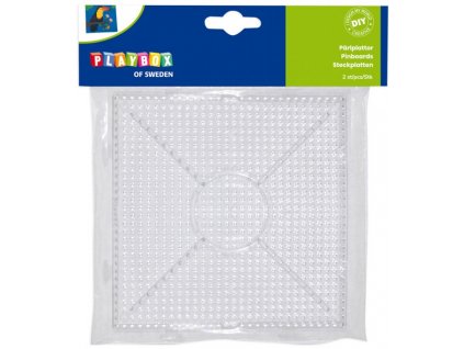 Destičky pro zažehlovací korálky čtverec 2 ks 15x15cm