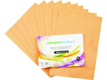 Filc - 10 ks, Tělový, A4, 180 g