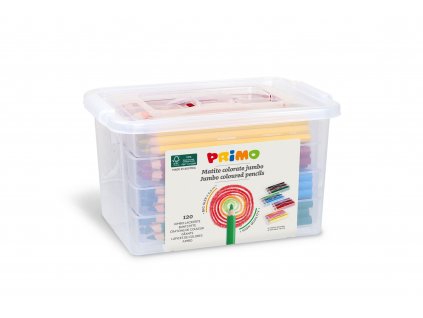 Pastelky šestihranné PRIMO JUMBO, tuha Ø 5,5mm, 120 ks