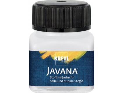 Barva na světlý a tmavý textil JAVANA 20 ml bílá