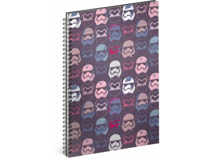 Spirálový blok Star Wars – Pattern, linkovaný, A5
