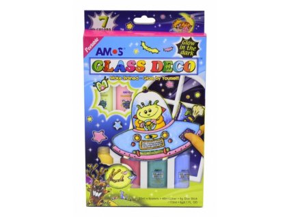 Sada barviček na sklo 22 ml - 4 ks - 6593