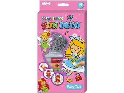 Sada barviček na sklo - 6 barev 10,5 ml + 6 sklíček Pohádka 6598