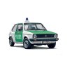 Model Kit auto 3666 - VW Golf "POLIZEI" (1:24)