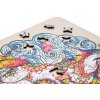 Dřevěné puzzle 129 dílků Jednorožec