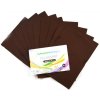 Filc - 10 ks, Tmavě hnědý, A4, 180 g