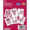 Papírové šablony MAGIC, 11 x 14cm, 6ks, sada N1 - LIDOVÉ MOTIVY