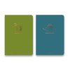 Náčrtník Shkolyaryk Muse Sketch & Note Colours A5, čistý, 64 listů, zelený a modrý