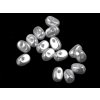 Plastové voskové korálky / perly Glance nepravidelný tvar 4x6 mm