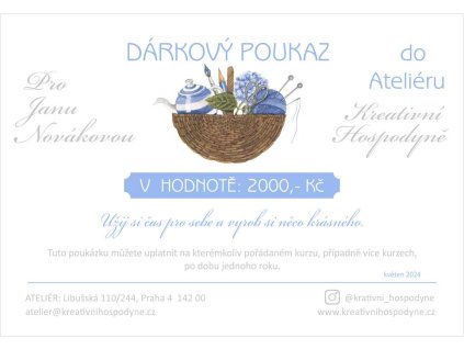 Darkovy poukaz kurz eshop