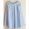 Lněná modrá sukně