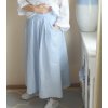 Lněná modrá sukně