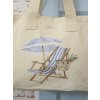 Velká plátěná taška -Modré lehátko