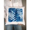 Kyanotypie - tisk na papír a textil - povlak na polštářek