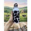 Hliníková láhev 400 ml s karabinou - Kráva