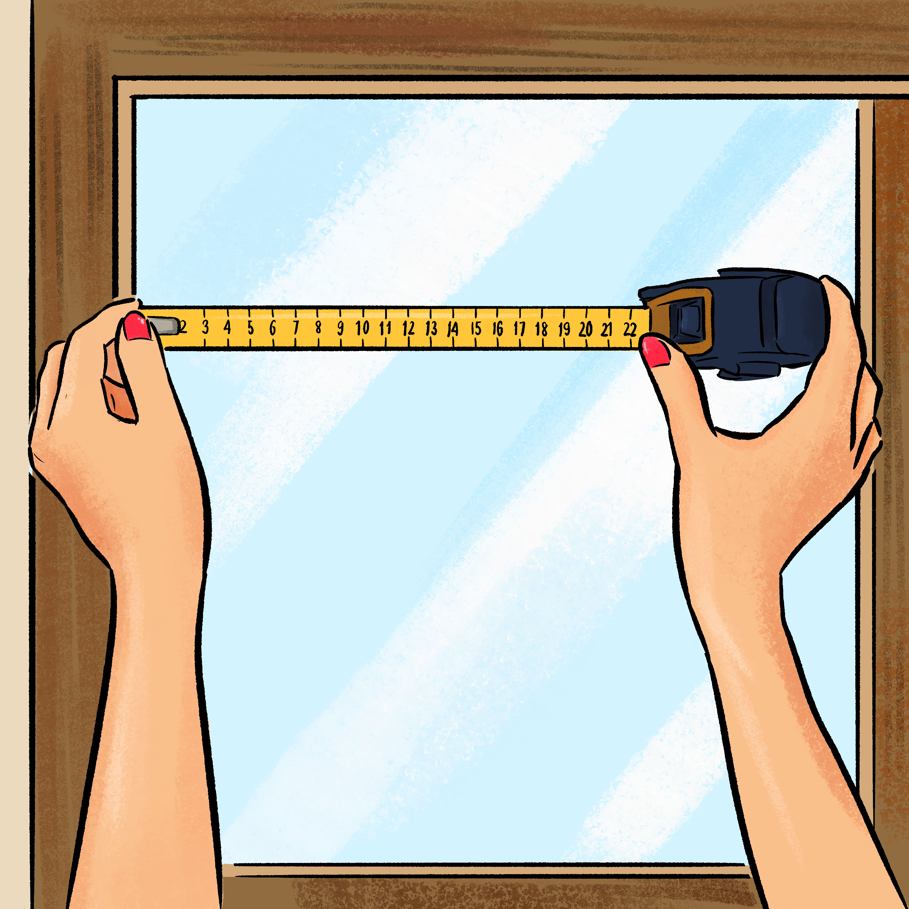 Jak změřit záclony, závěsy a rolety na míru