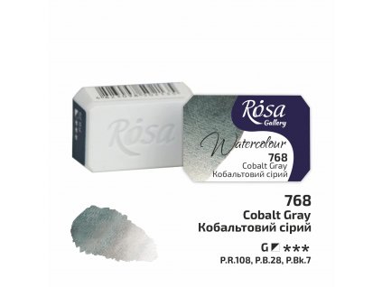 akvarelová farba ROSA Gallery 2,5ml 768 Cobalt Gray
