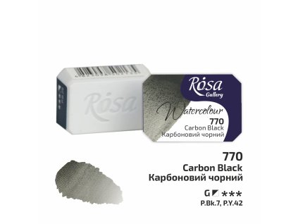 akvarelová farba ROSA Gallery 2,5ml 770 Carbon Black