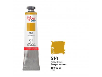 olejová farba ROSA Studio 45ml 514 Yellow Ochre