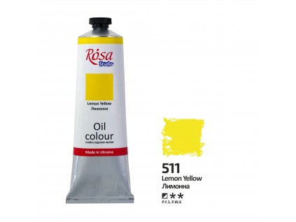 olejová farba ROSA Studio 100ml 511 Lemon Yellow