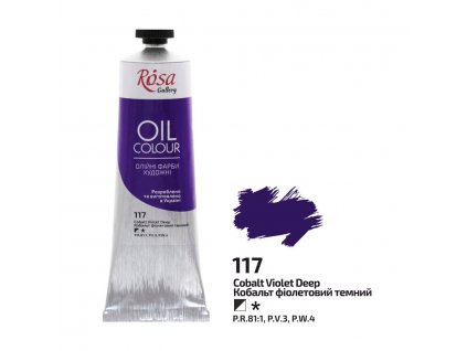 olejová farba ROSA Gallery 100ml 117 Violet Cobalt Dark