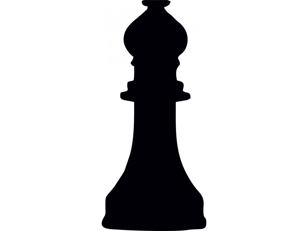 Šachy střelec - plastová šablona 389