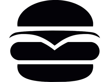 Hamburger - plastová šablona 425