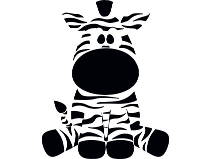 Zebra - plastová šablona 317 (29x29cm)