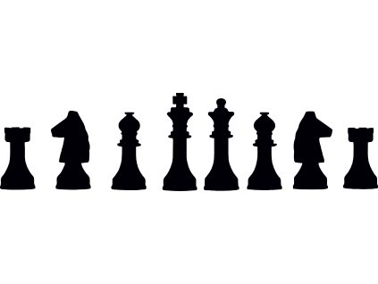 Šachy - plastová šablona 386