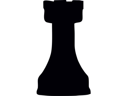 Šachy věž - plastová šablona 387