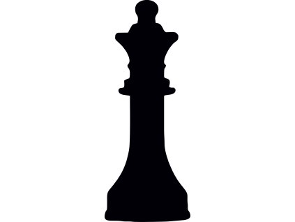 Šachy královna - plastová šablona 391