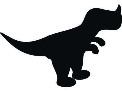 Dinosaurus - plastová šablona 447