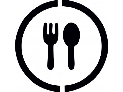 Znak jídla - plastová šablona 460