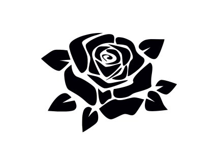 Růže - plastová šablona 392