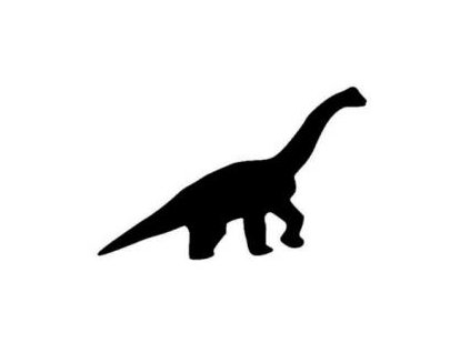 Dinosaurus - plastová šablona 113
