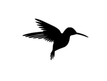 Kolibřík - plastová šablona 136