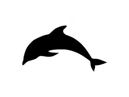 Delfín - plastová šablona 231