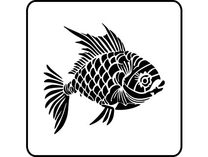 Ryba - plastová šablona 502 (29x29cm)