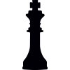Šachy král - plastová šablona 390