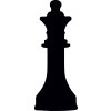 Šachy královna - plastová šablona 391