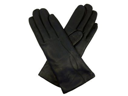 Damenhandschuhe mit Wollfutter – schwarz