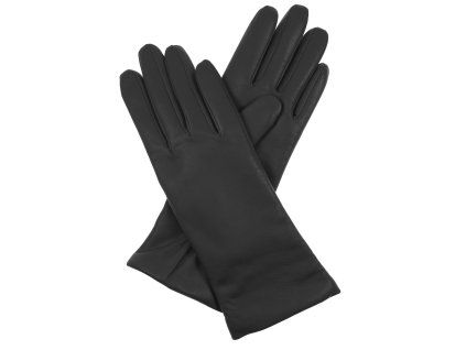 Damenhandschuhe mit Wollfutter – schwarz