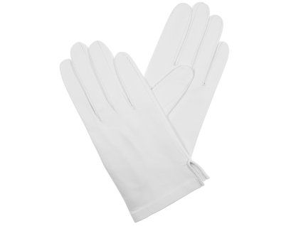 Weiße, ungefütterte Herrenhandschuhe